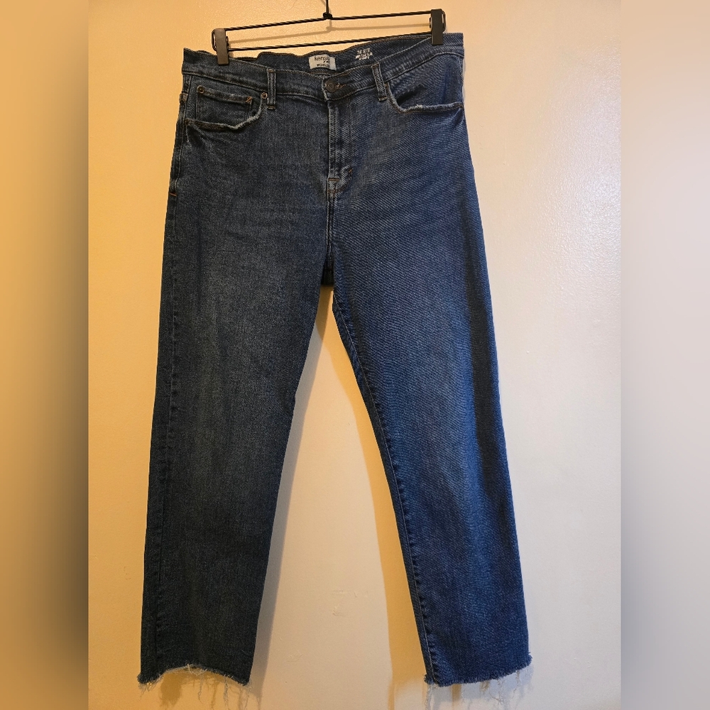 Kensie Blue Straight Jeans Classic Indigo Style